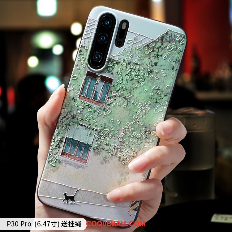 Étui Huawei P30 Pro Fluide Doux Très Mince Petit, Coque Huawei P30 Pro Incassable Marque De Tendance