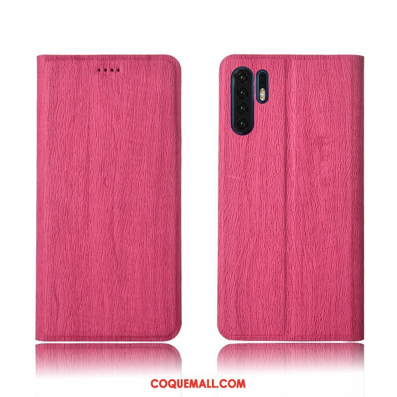 Étui Huawei P30 Pro Incassable En Cuir Fluide Doux, Coque Huawei P30 Pro Protection Clamshell