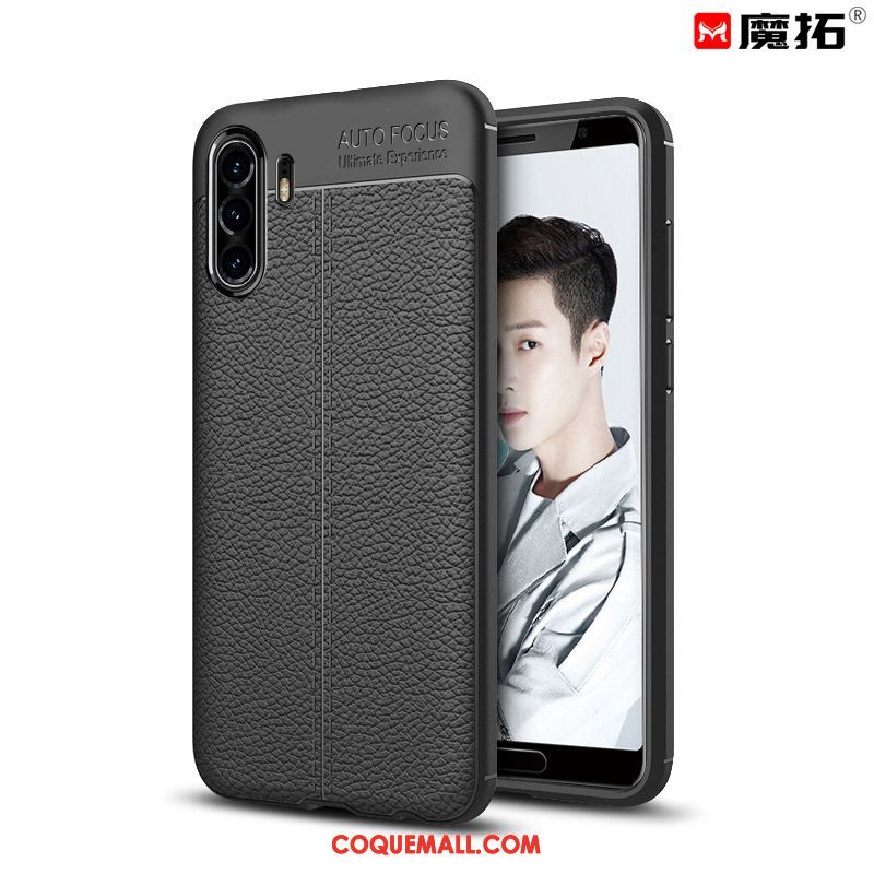 Étui Huawei P30 Pro Noir Protection Téléphone Portable, Coque Huawei P30 Pro Incassable Couleur Unie