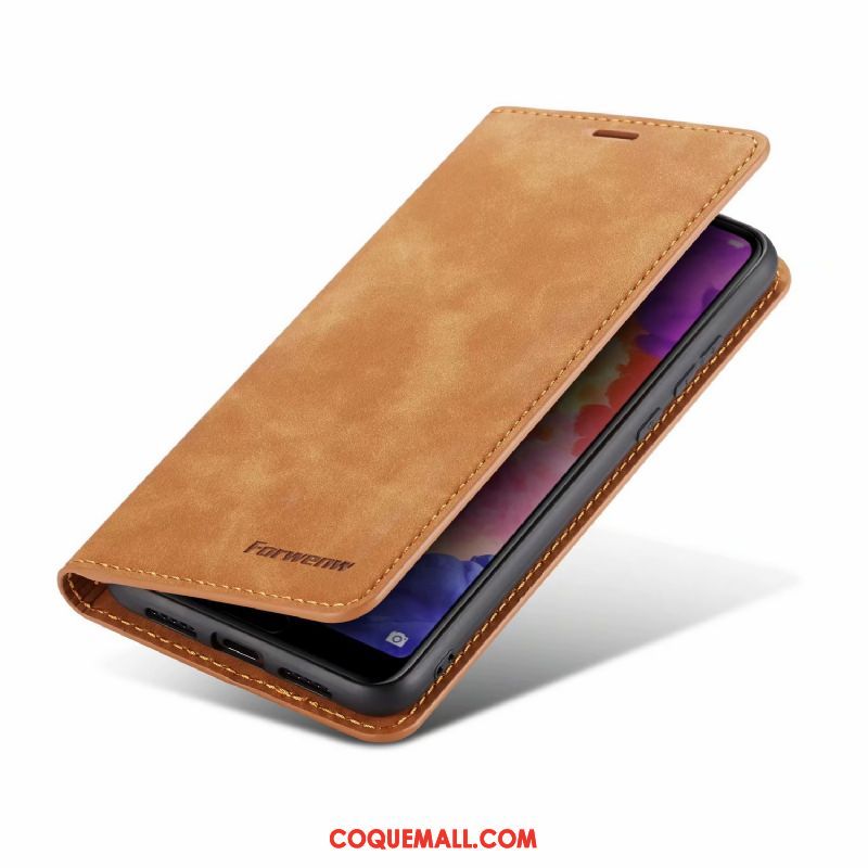 Étui Huawei P30 Pro Protection Nouveau Téléphone Portable, Coque Huawei P30 Pro En Cuir Business Braun