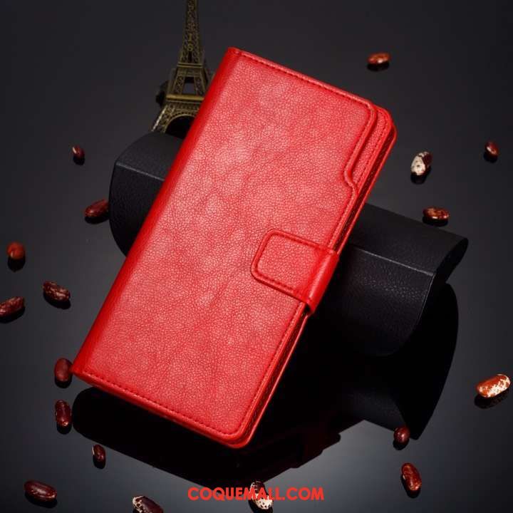 Étui Huawei P30 Pro Rouge Carte Silicone, Coque Huawei P30 Pro Créatif En Cuir