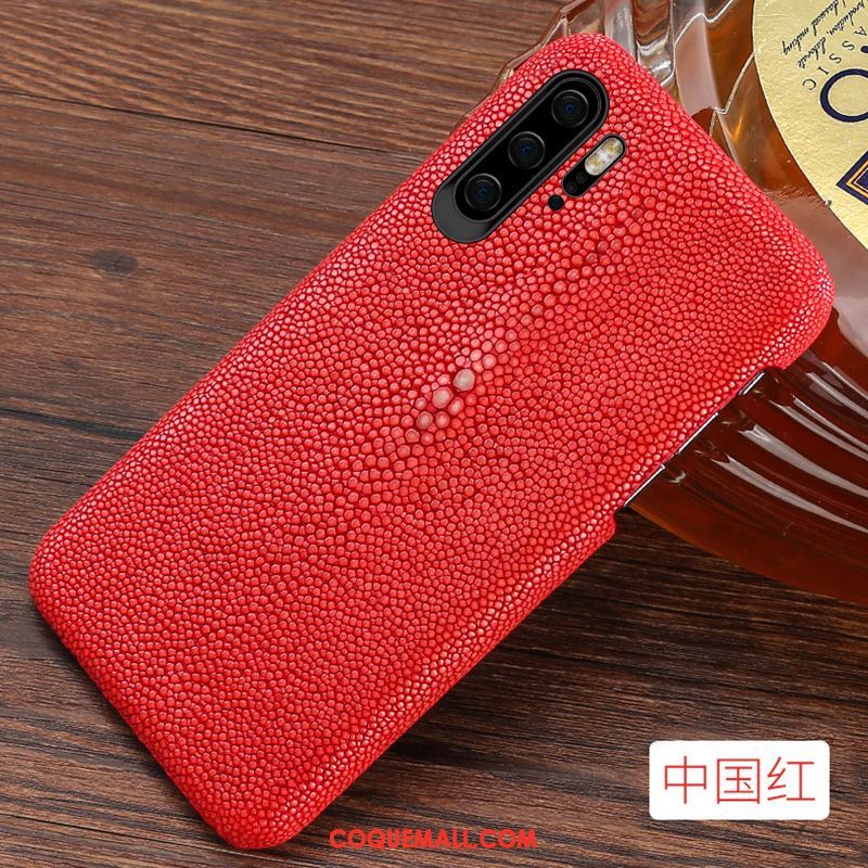 Étui Huawei P30 Pro Téléphone Portable Diable Cuir Véritable, Coque Huawei P30 Pro Marque De Tendance Mode