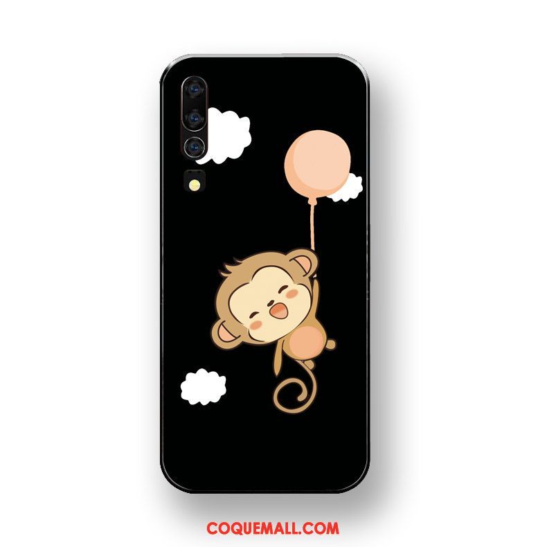 Étui Huawei P30 Protection Fluide Doux Noir, Coque Huawei P30 Silicone Tout Compris