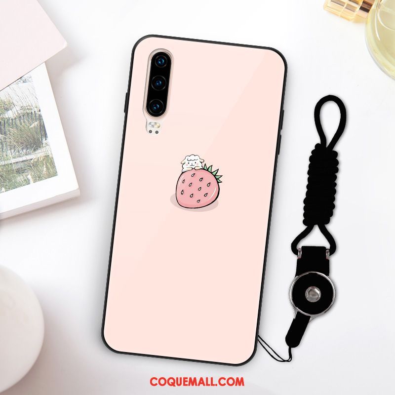 Étui Huawei P30 Rouge Nouveau Charmant, Coque Huawei P30 Silicone Rose