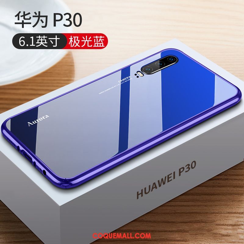 Étui Huawei P30 Très Mince Créatif Luxe, Coque Huawei P30 Métal Border