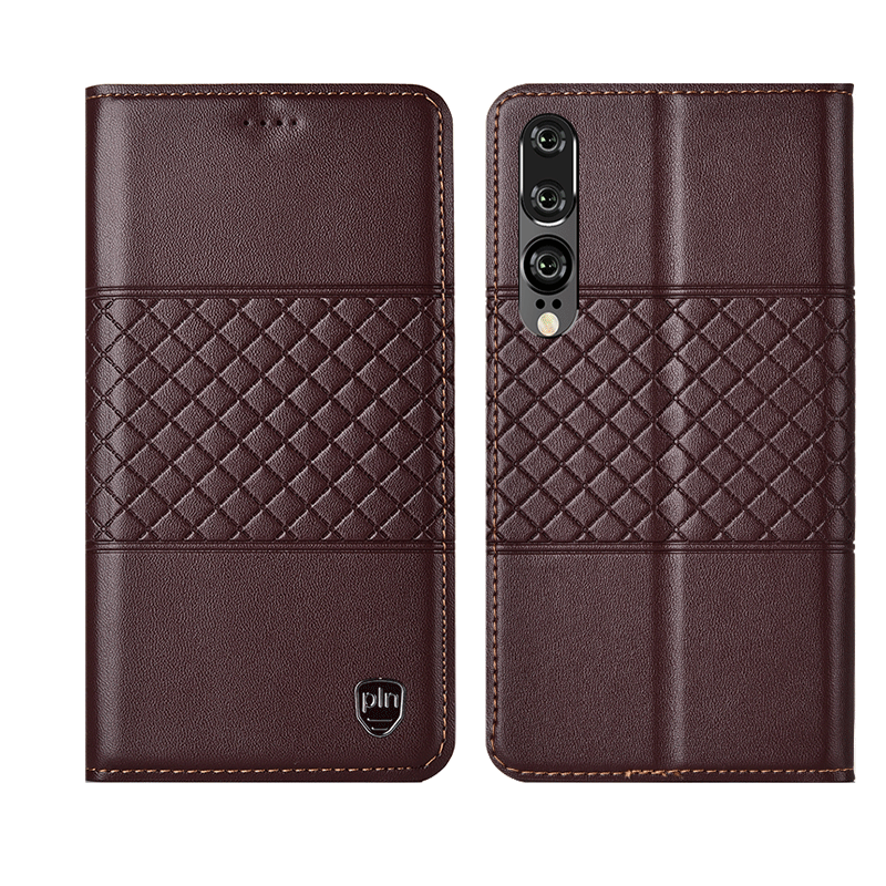 Étui Huawei P30 Téléphone Portable Nouveau Clamshell, Coque Huawei P30 Incassable Protection Braun