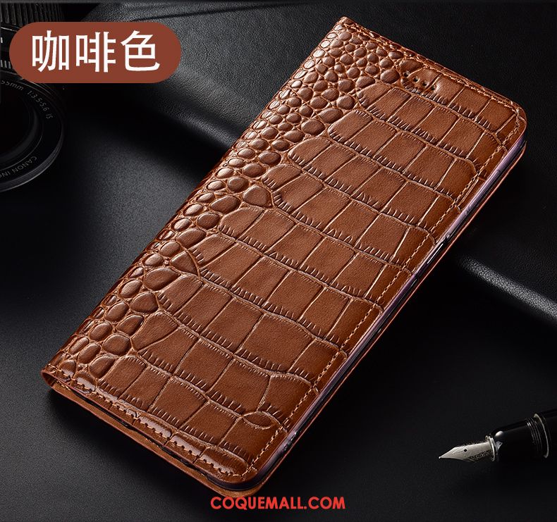 Étui Huawei P40 Lite Crocodile Téléphone Portable Protection, Coque Huawei P40 Lite En Cuir Braun