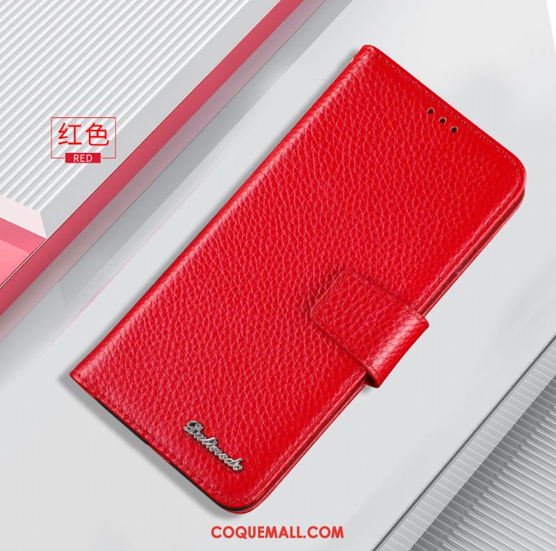 Étui Huawei P40 Lite Protection Nouveau Carte, Coque Huawei P40 Lite Portefeuille Rouge