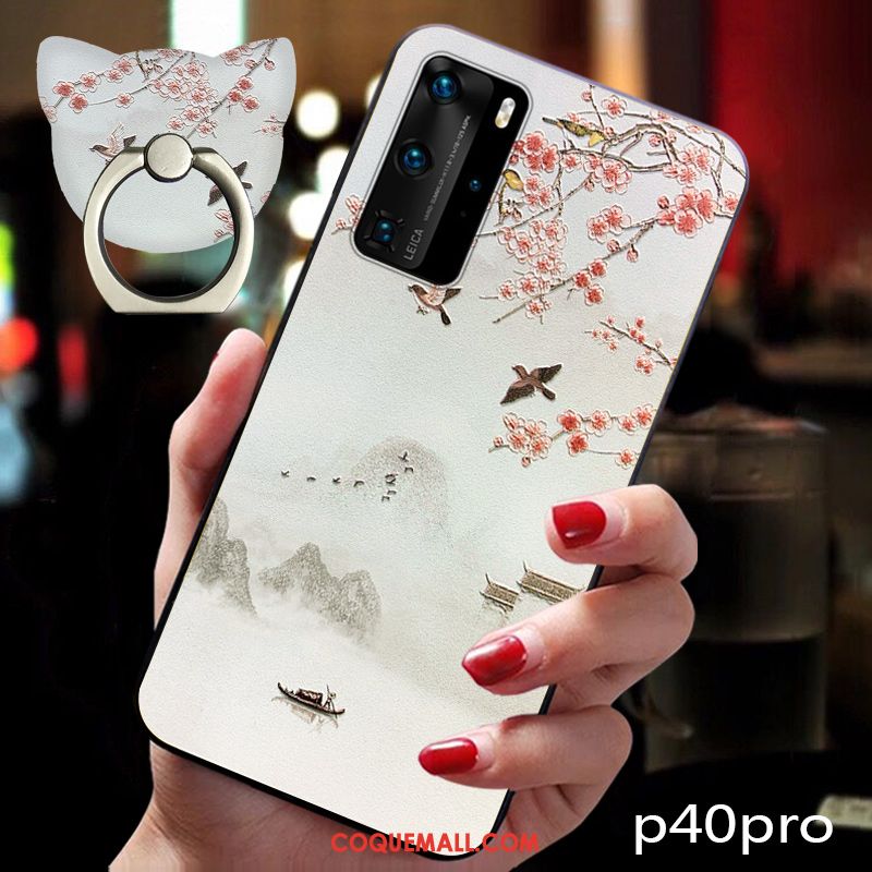 Étui Huawei P40 Pro Tendance Nouveau Silicone, Coque Huawei P40 Pro Incassable Tout Compris