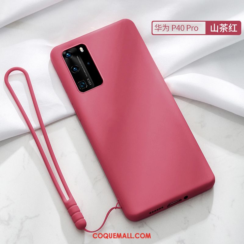 Étui Huawei P40 Pro Très Mince Personnalité Net Rouge, Coque Huawei P40 Pro Incassable Fluide Doux