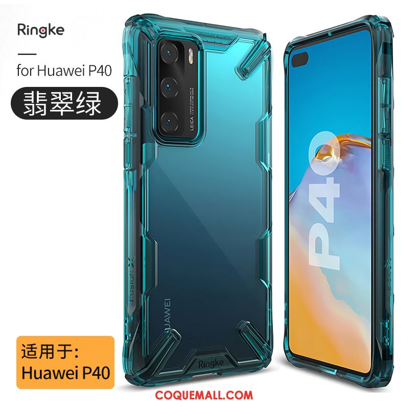 Étui Huawei P40 Transparent Tout Compris Téléphone Portable, Coque Huawei P40 Silicone Protection