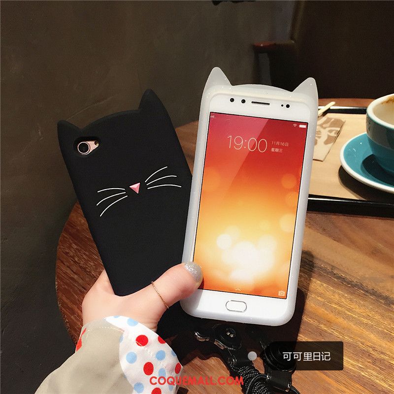 Étui Huawei P8 Lite Protection Chat Téléphone Portable, Coque Huawei P8 Lite Ornements Suspendus Dessin Animé