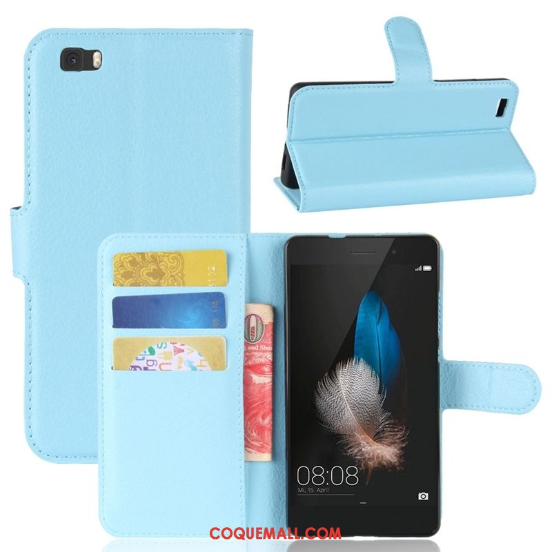 Étui Huawei P8 Lite Téléphone Portable Protection Bleu, Coque Huawei P8 Lite Jeunesse Clamshell