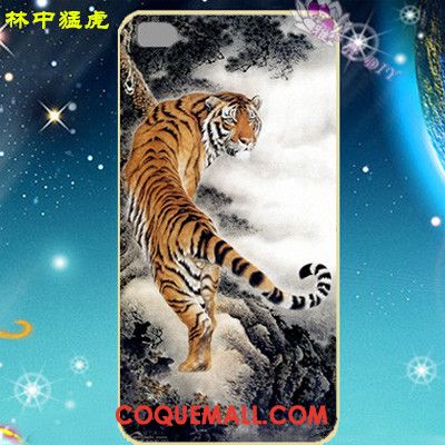 Étui Huawei P8 Métal Téléphone Portable Noir, Coque Huawei P8 Dragon Protection