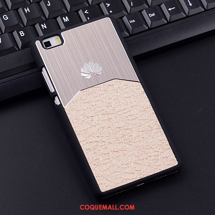 Étui Huawei P8 Protection Jeunesse Métal, Coque Huawei P8 Or Téléphone Portable