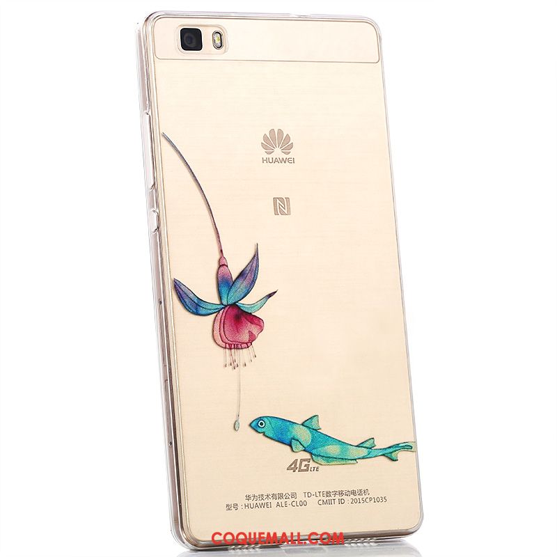 Étui Huawei P8 Transparent Tout Compris Silicone, Coque Huawei P8 Fluide Doux Téléphone Portable