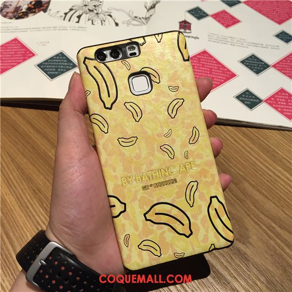 Étui Huawei P9 Dessin Animé Téléphone Portable Protection, Coque Huawei P9 Banane Fluide Doux