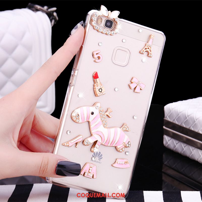 Étui Huawei P9 Lite Jeunesse Petit Tendance, Coque Huawei P9 Lite Téléphone Portable Strass