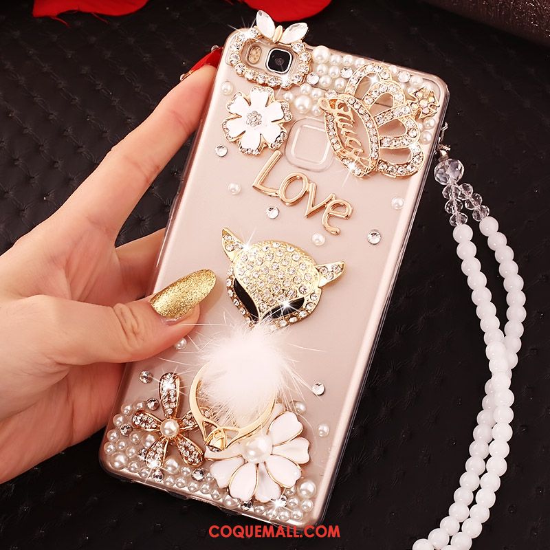 Étui Huawei P9 Lite Téléphone Portable Fluide Doux Incassable, Coque Huawei P9 Lite Strass Jeunesse