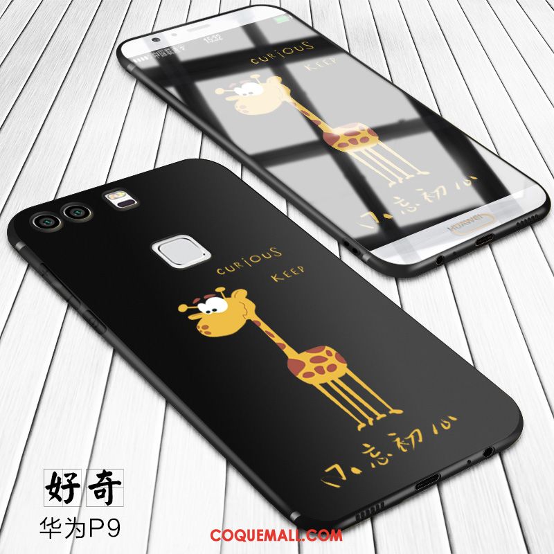 Étui Huawei P9 Net Rouge Fluide Doux Silicone, Coque Huawei P9 Protection Dessin Animé