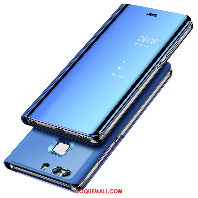 Étui Huawei P9 Plus Bleu Tout Compris Téléphone Portable, Coque Huawei P9 Plus Étui En Cuir Personnalité