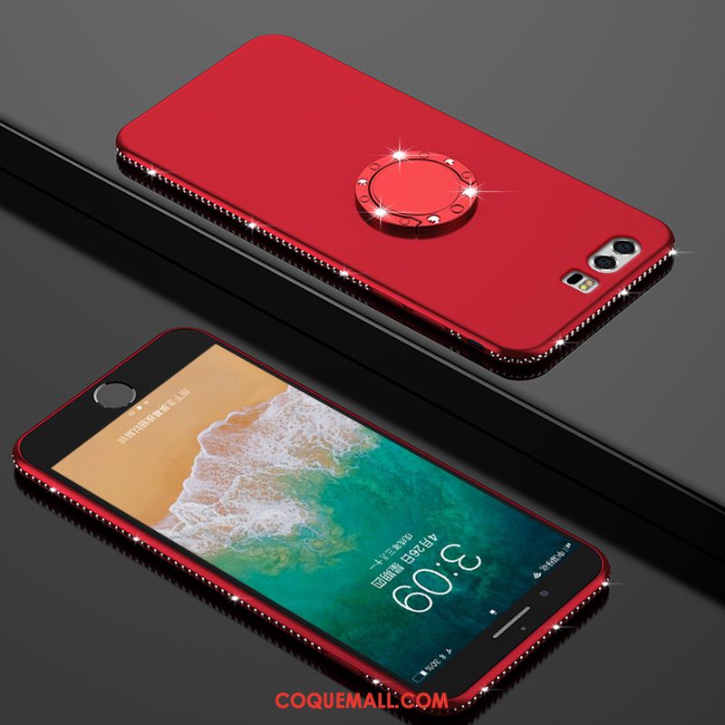 Étui Huawei P9 Plus Tendance Téléphone Portable Rouge, Coque Huawei P9 Plus Anneau Tout Compris