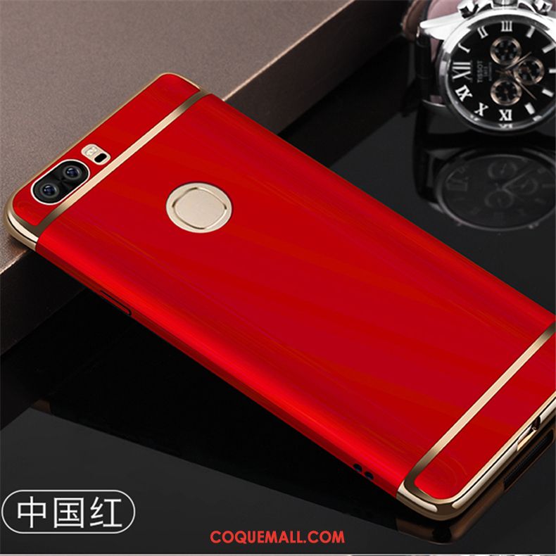 Étui Huawei P9 Plus Téléphone Portable Difficile Couleur Unie, Coque Huawei P9 Plus Rouge