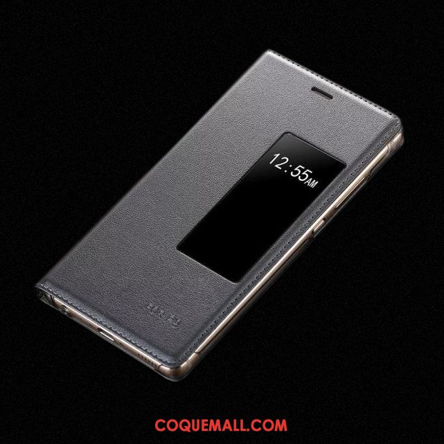 Étui Huawei P9 Protection Étui En Cuir Noir, Coque Huawei P9 Téléphone Portable Créatif