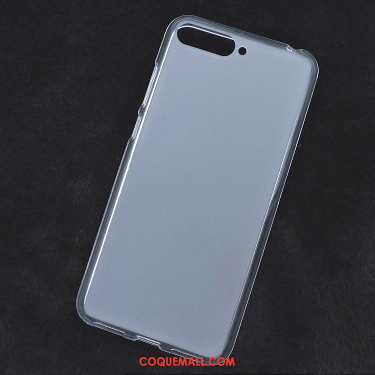 Étui Huawei Y6 2018 Fluide Doux Tissu Protection, Coque Huawei Y6 2018 Délavé En Daim Téléphone Portable