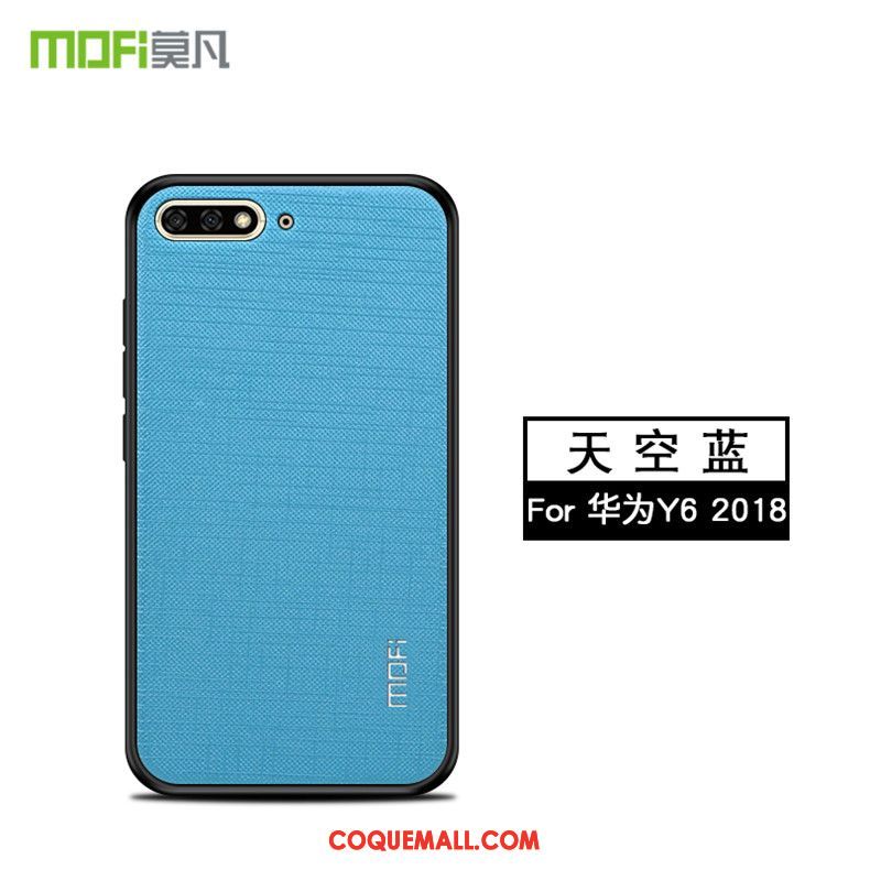 Étui Huawei Y6 2018 Silicone Brillant Bordure, Coque Huawei Y6 2018 Téléphone Portable Protection