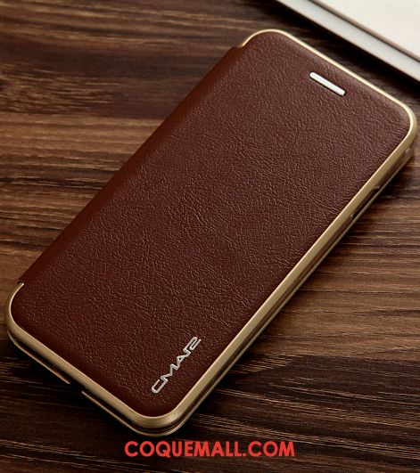 Étui Huawei Y6 2018 Tout Compris Clamshell Étui En Cuir, Coque Huawei Y6 2018 Téléphone Portable Nouveau Braun