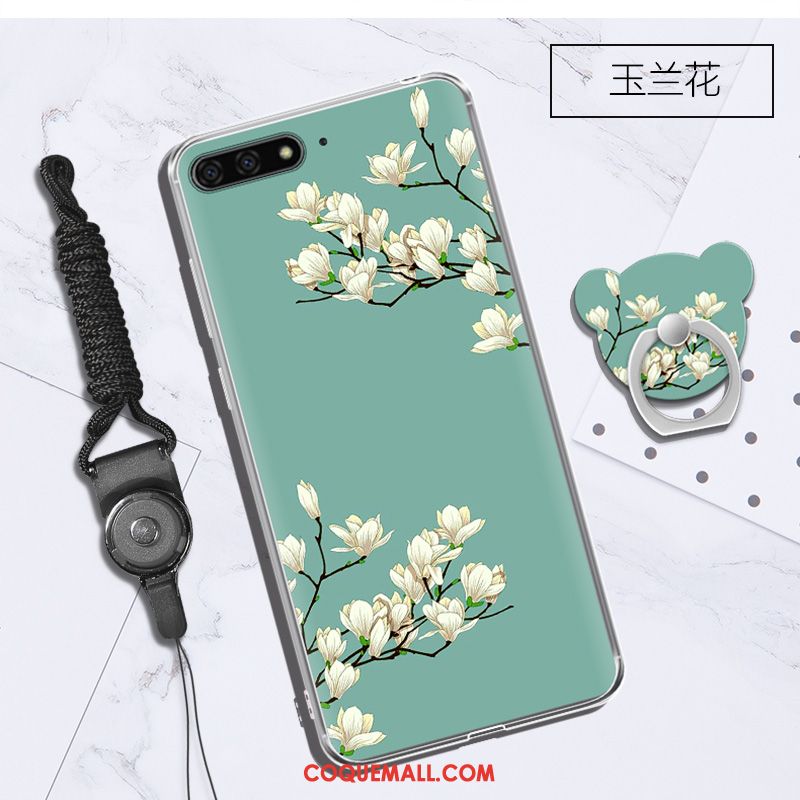 Étui Huawei Y6 2018 Transparent Téléphone Portable Protection, Coque Huawei Y6 2018 Incassable Fluide Doux