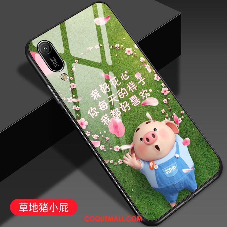 Étui Huawei Y6 2019 Amoureux Incassable Net Rouge, Coque Huawei Y6 2019 Protection Dessin Animé