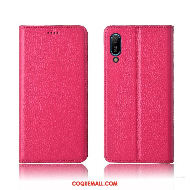 Étui Huawei Y6 2019 Cuir Véritable En Cuir Nouveau, Coque Huawei Y6 2019 Protection Clamshell