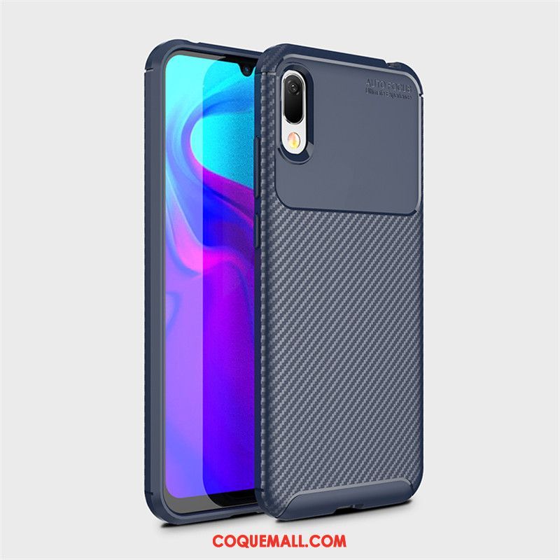 Étui Huawei Y6 2019 Protection Fibre Téléphone Portable, Coque Huawei Y6 2019 Jeunesse Antidérapant