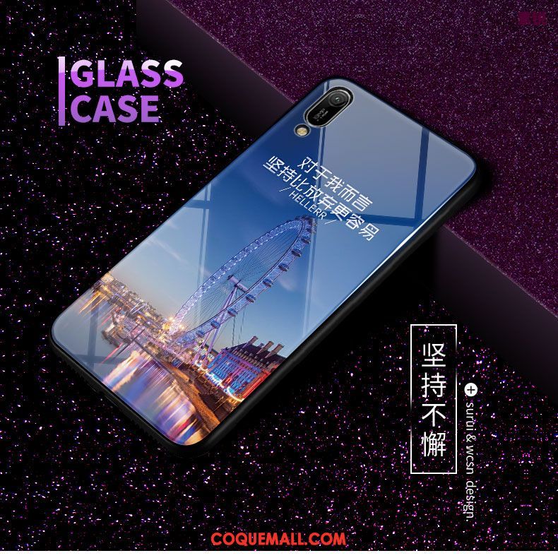 Étui Huawei Y6 2019 Tout Compris Délavé En Daim Chat, Coque Huawei Y6 2019 Protection Téléphone Portable