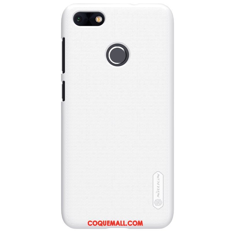 Étui Huawei Y6 Pro 2017 Blanc Téléphone Portable Or, Coque Huawei Y6 Pro 2017 Protection Délavé En Daim