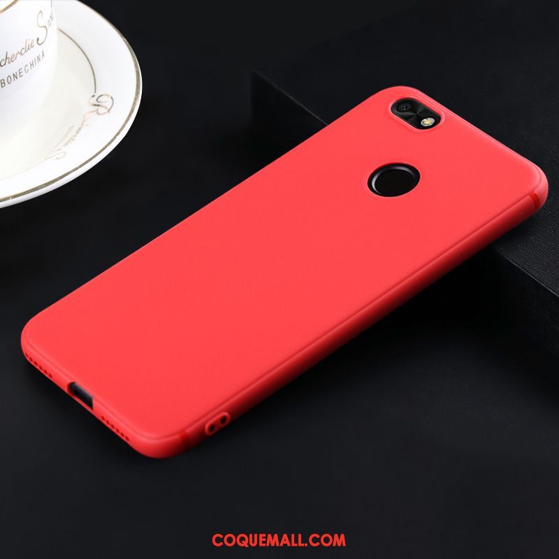 Étui Huawei Y6 Pro 2017 Silicone Protection Fluide Doux, Coque Huawei Y6 Pro 2017 Délavé En Daim Très Mince