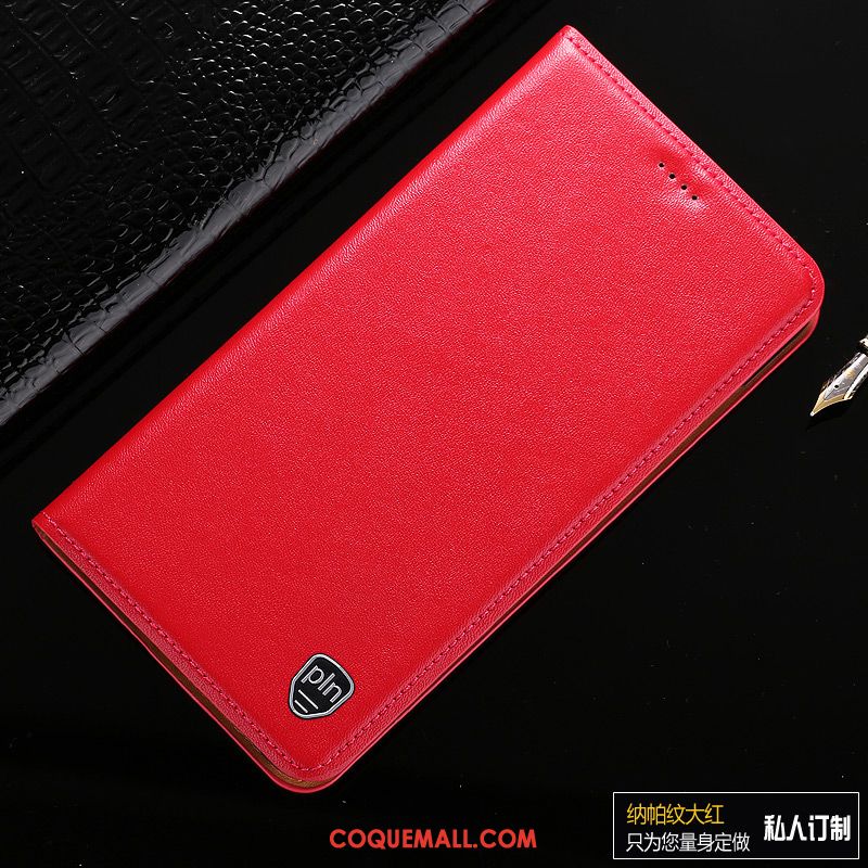 Étui Huawei Y7 2018 Protection Rouge Étoile, Coque Huawei Y7 2018 Incassable Téléphone Portable