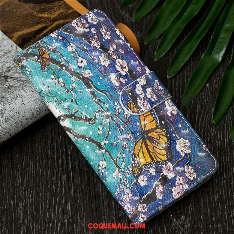 Étui Huawei Y7 2019 Tout Compris En Cuir Clamshell, Coque Huawei Y7 2019 Fluide Doux Téléphone Portable