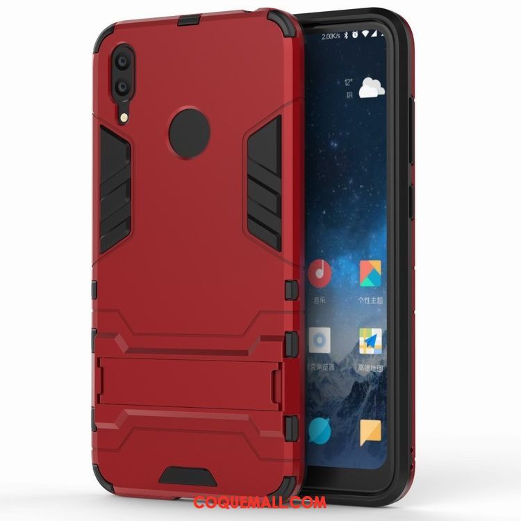 Étui Huawei Y7 2019 Téléphone Portable Tout Compris Rouge, Coque Huawei Y7 2019 Silicone Tendance