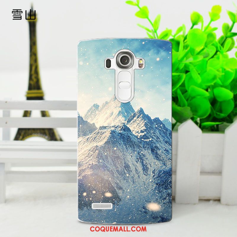 Étui Lg G4 Fluide Doux Téléphone Portable Protection, Coque Lg G4 Bleu Silicone