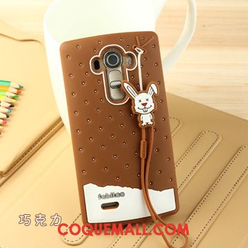 Étui Lg G4 Ornements Suspendus Silicone Lapin, Coque Lg G4 Téléphone Portable Fluide Doux Braun