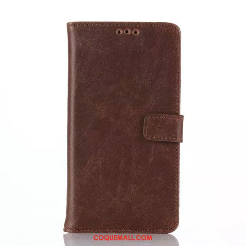 Étui Lg G4 Support Étui En Cuir Modèle Fleurie, Coque Lg G4 Portefeuille Téléphone Portable Braun