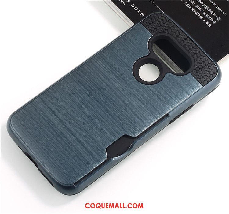 Étui Lg G5 Silicone Téléphone Portable Carte, Coque Lg G5 Soie Bleu