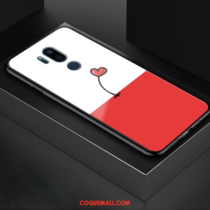 Étui Lg G7 Thinq Art Protection Tout Compris, Coque Lg G7 Thinq Rouge Verre