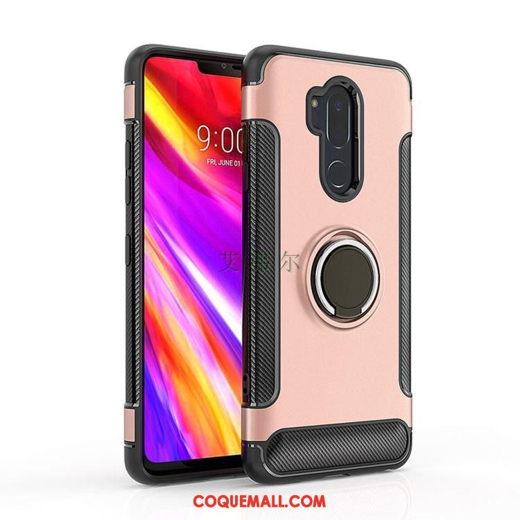 Étui Lg G7 Thinq Fluide Doux Incassable Tendance, Coque Lg G7 Thinq Support Anneau