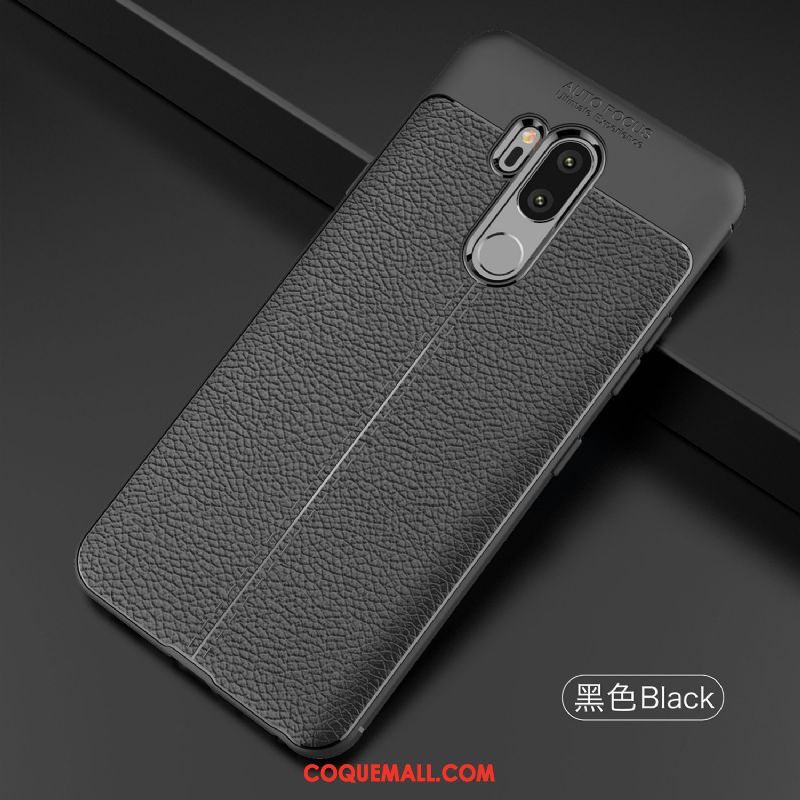Étui Lg G7 Thinq Incassable Téléphone Portable Protection, Coque Lg G7 Thinq Noir Fluide Doux