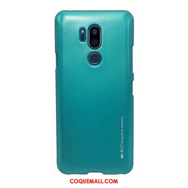 Étui Lg G7 Thinq Métal Silicone Téléphone Portable, Coque Lg G7 Thinq Délavé En Daim Vert