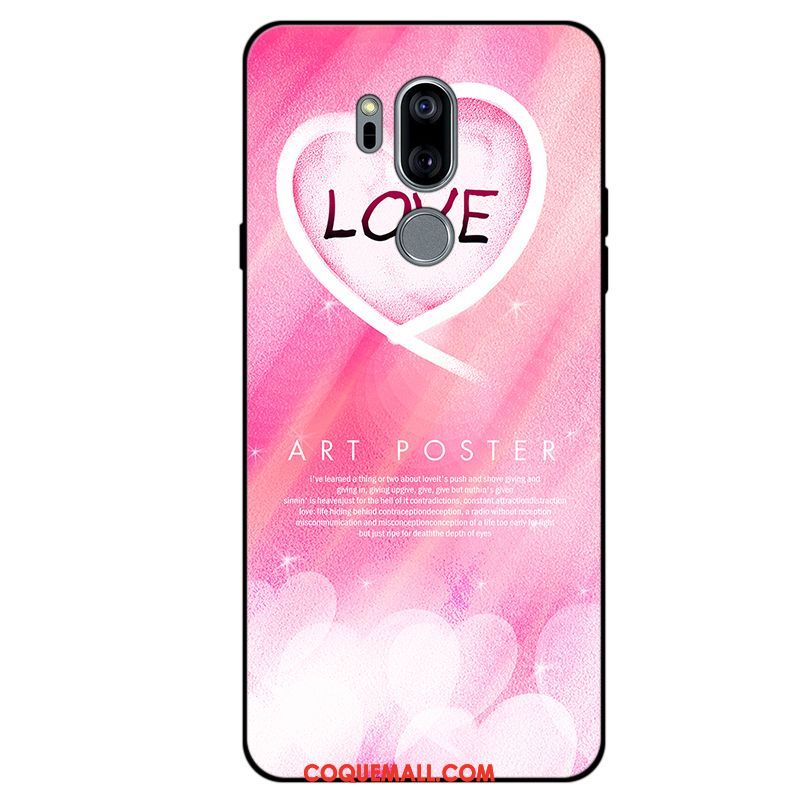 Étui Lg G7 Thinq Rose Protection Téléphone Portable, Coque Lg G7 Thinq Tout Compris Fluide Doux